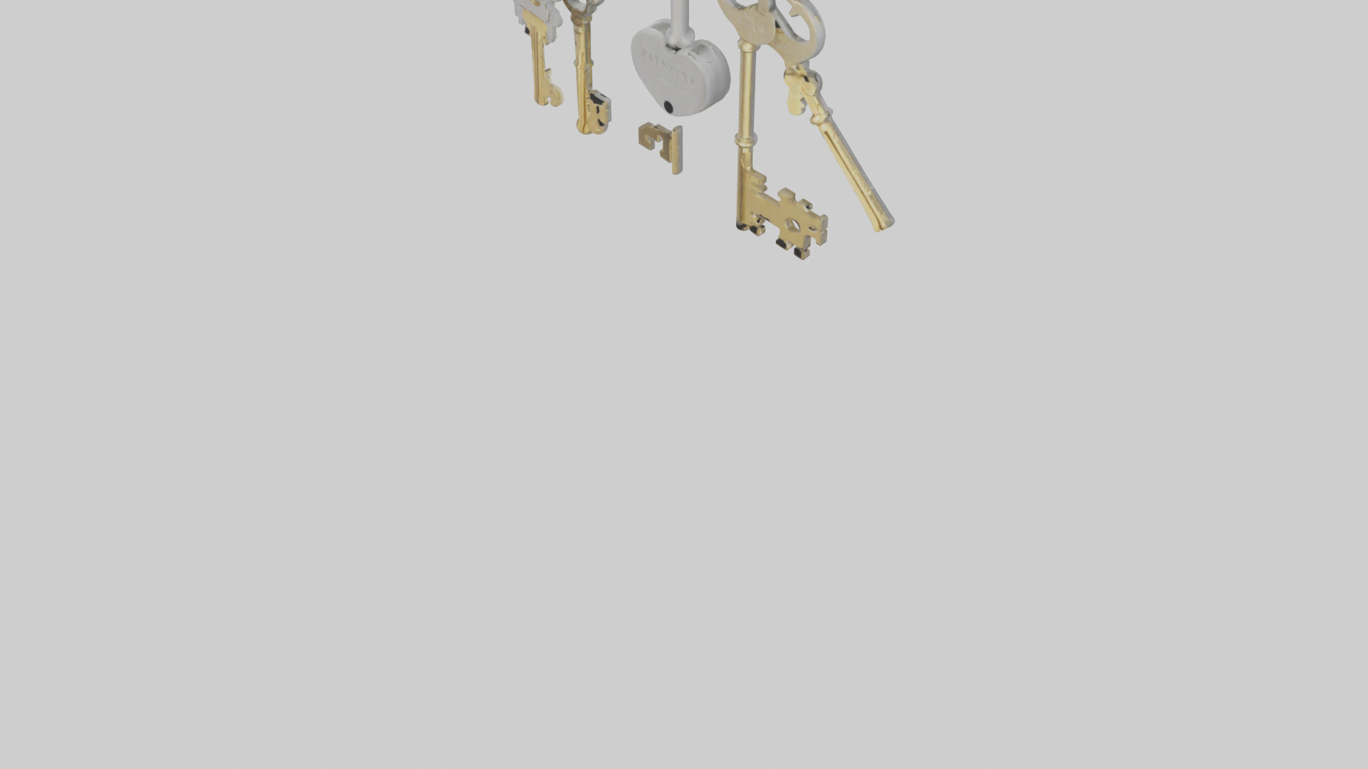 Keys model Low-poly 3D model_5