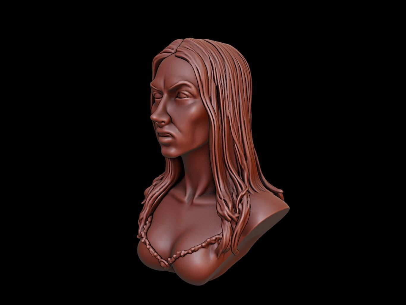 La Llorona Beast Bust 3D print model_1