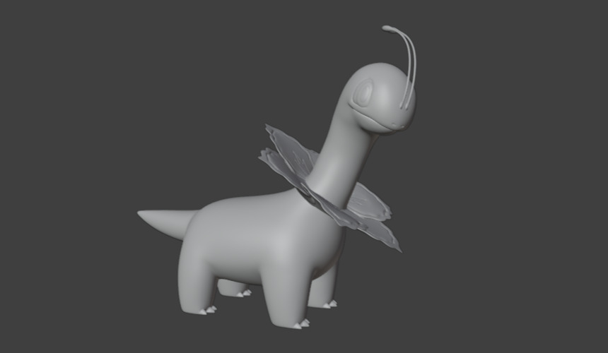 Meganium Pokemon 3D print model_1