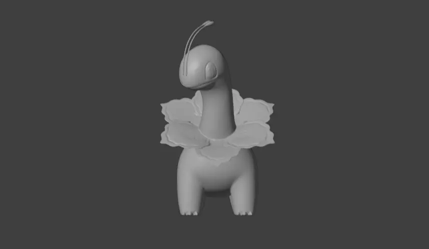 Meganium Pokemon 3D print model_0