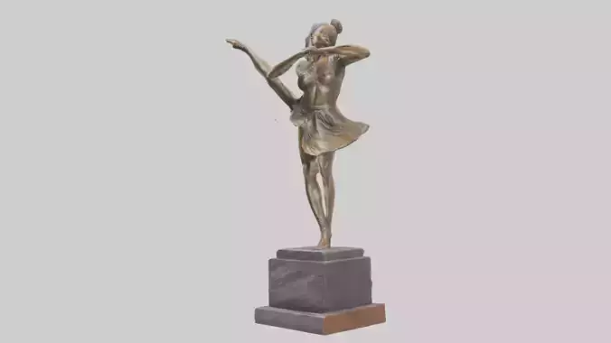 Kicking Dancer statue model
