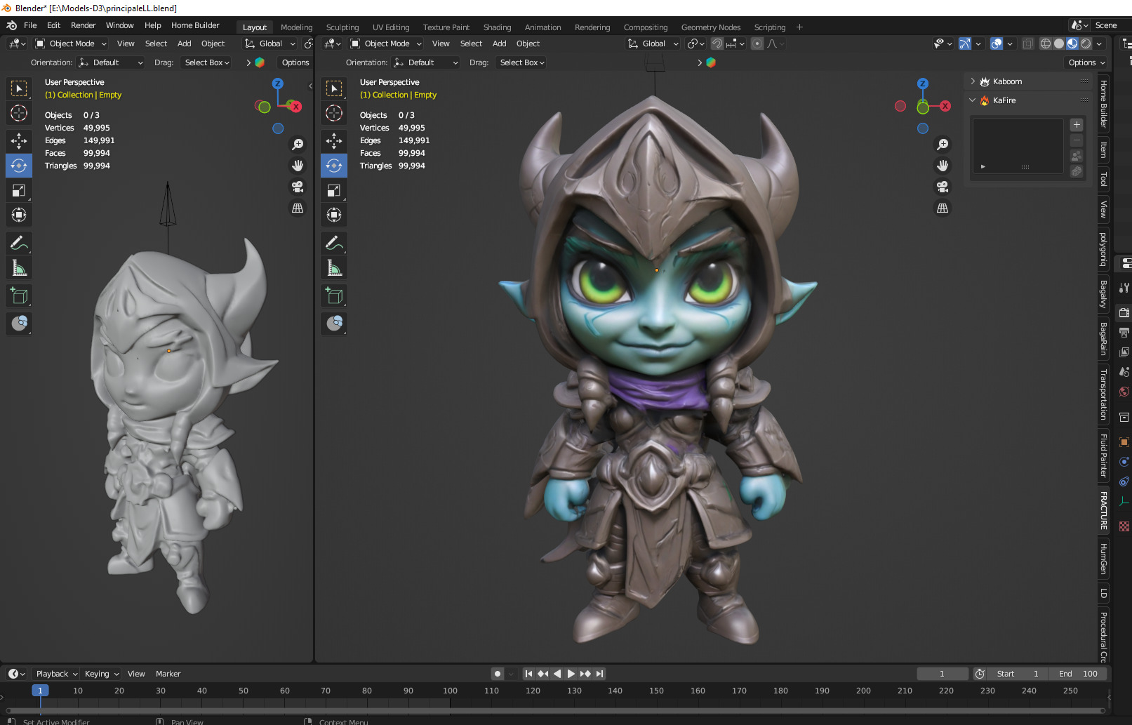 fantasy character 3D print model_2