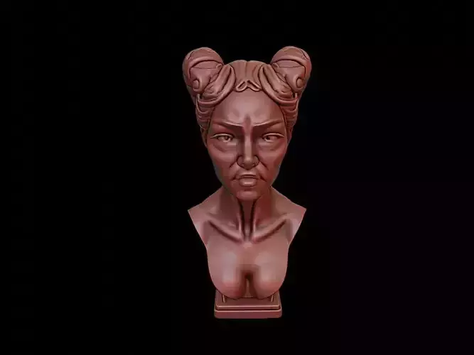 Lamia Beast Bust 3D print model