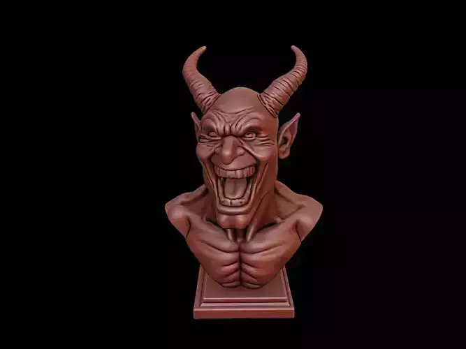 Laughing Devil Beast Bust