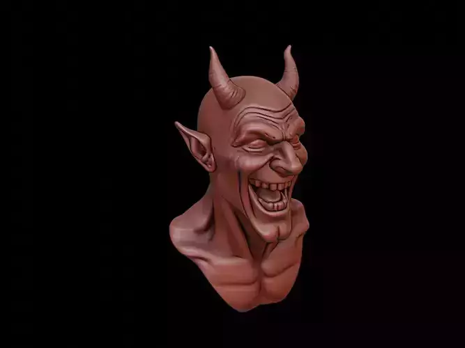 Laughing Devil Beast Bust