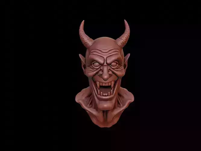 Laughing Devil Beast Bust