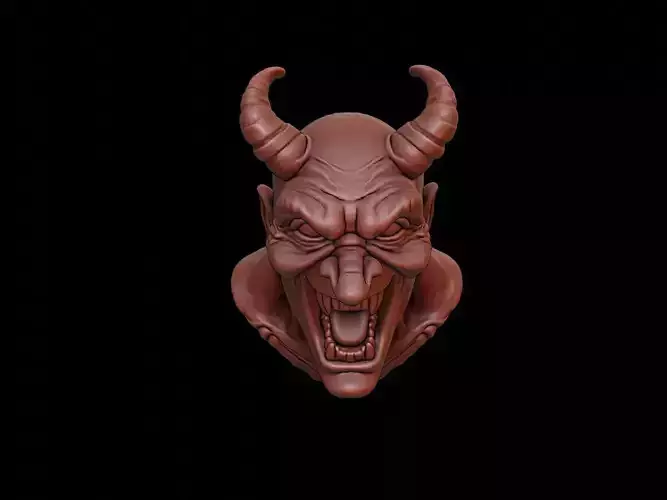 Laughing Devil Beast Bust
