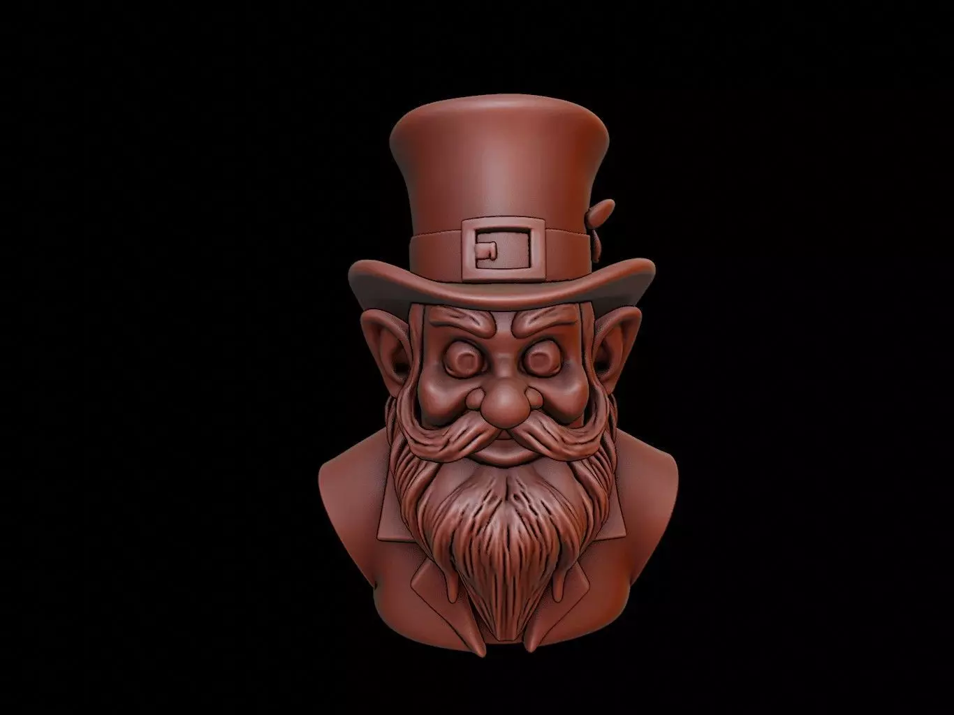 Leprechaun Beast Bust 3D print model