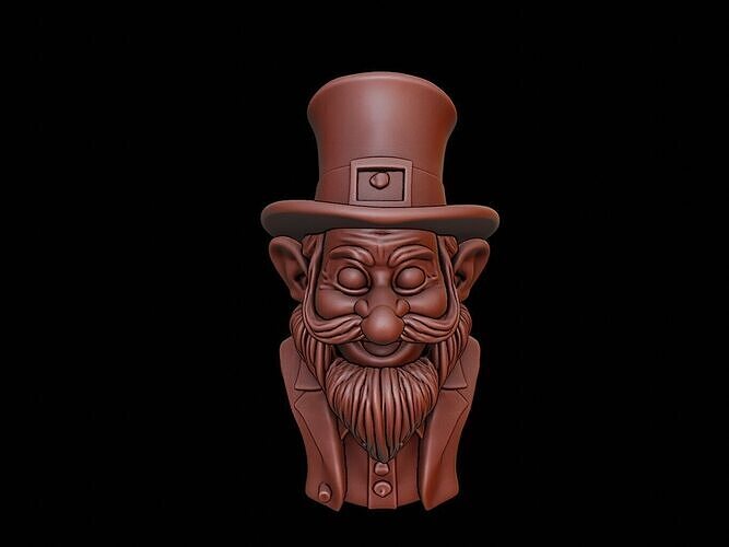 Leprechaun Beast Bust 3D print model