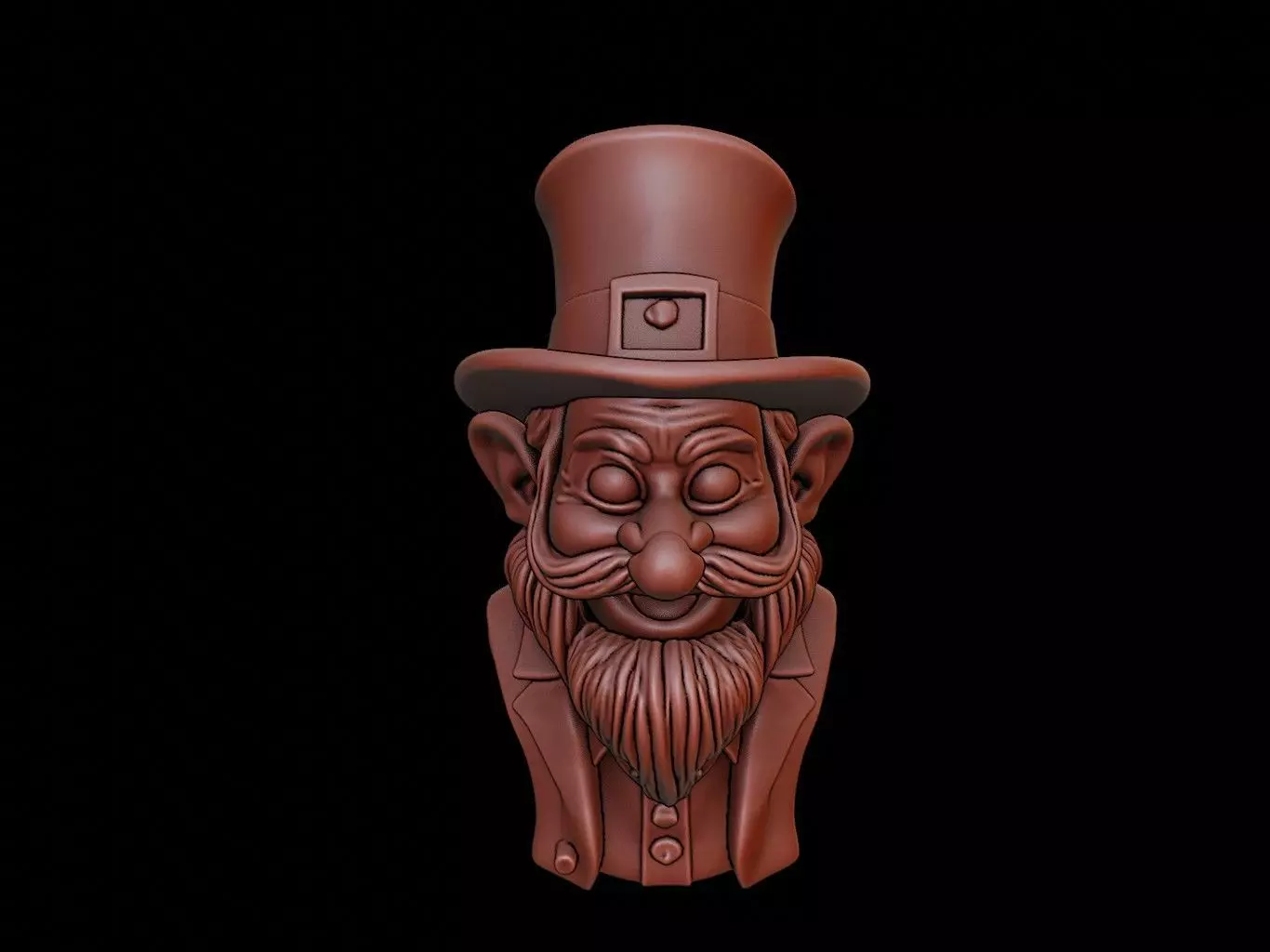 Leprechaun Beast Bust 3D print model
