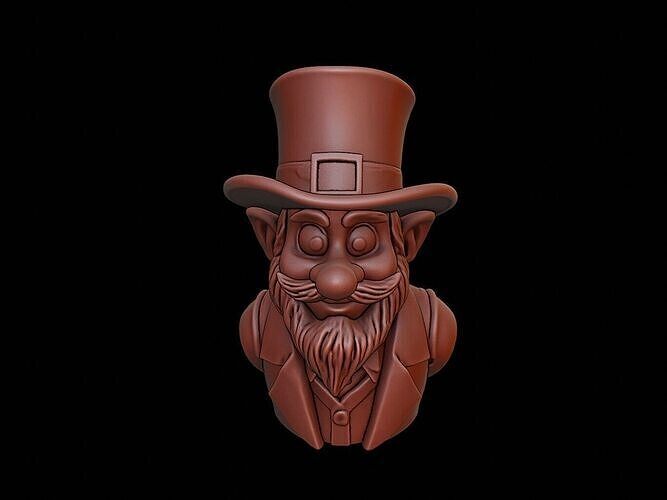 Leprechaun Beast Bust 3D print model