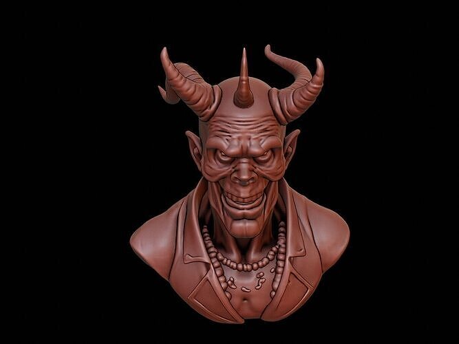 Lich Beast Bust 3D print model