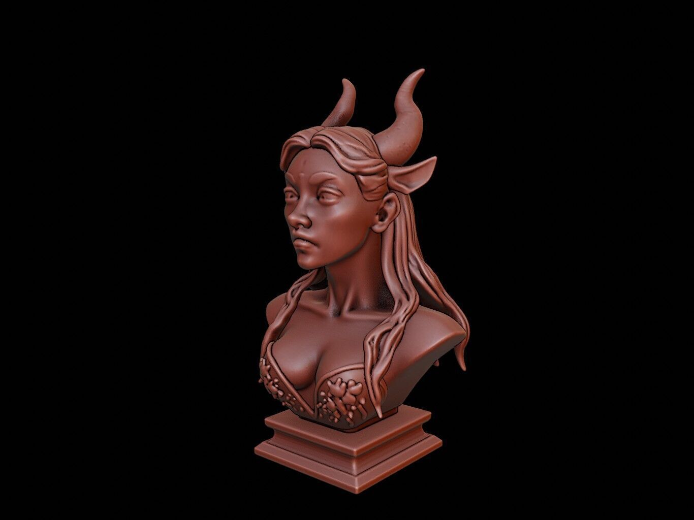Manananggal Beast Bust 3D print model_1
