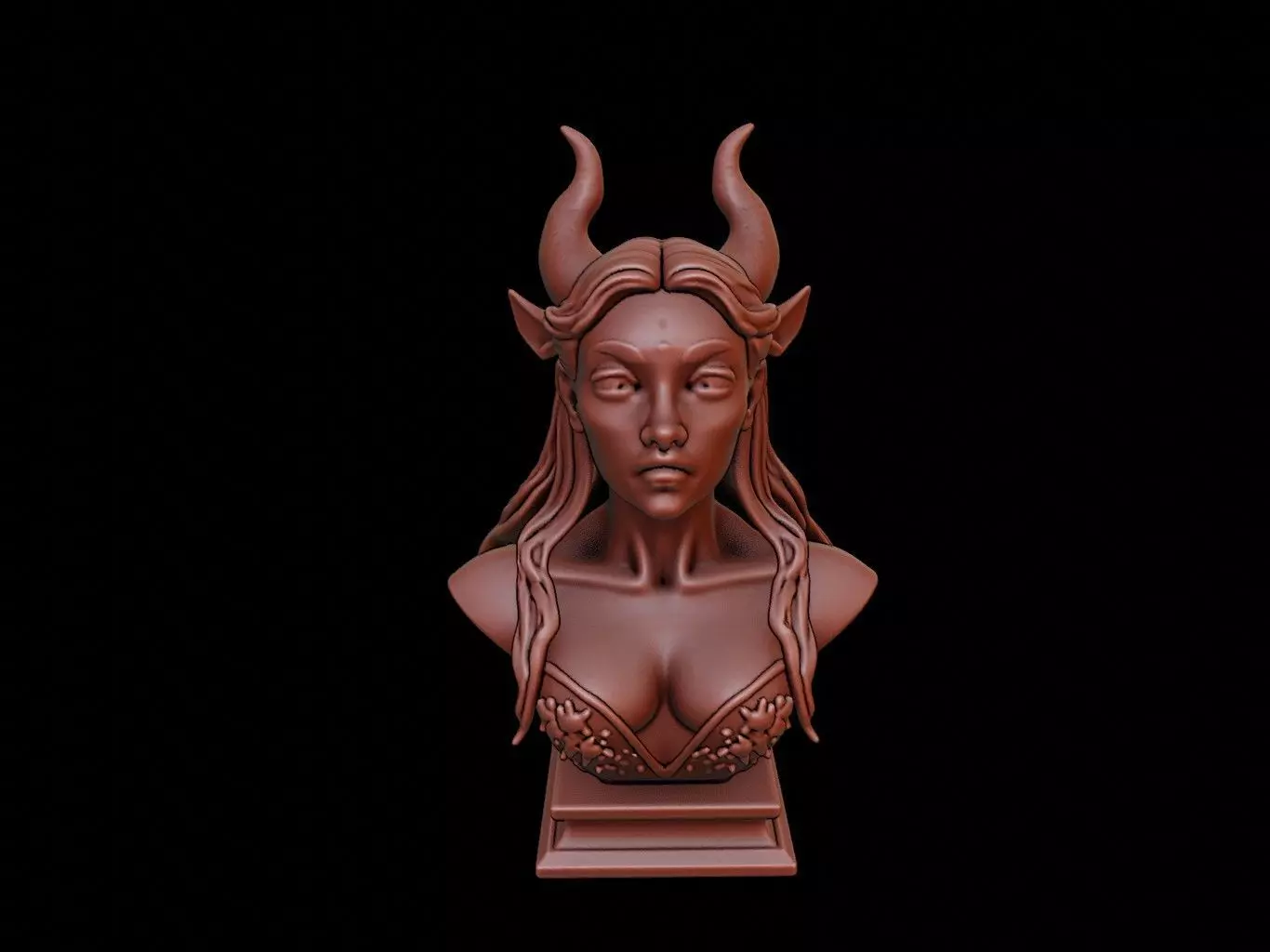 Manananggal Beast Bust 3D print model_0