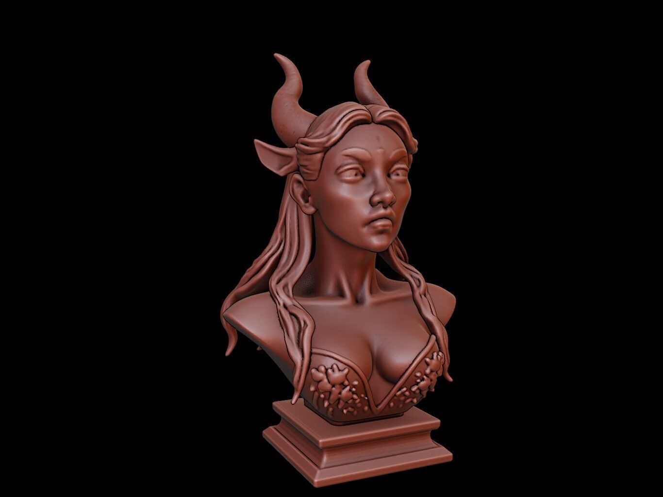 Manananggal Beast Bust 3D print model_2