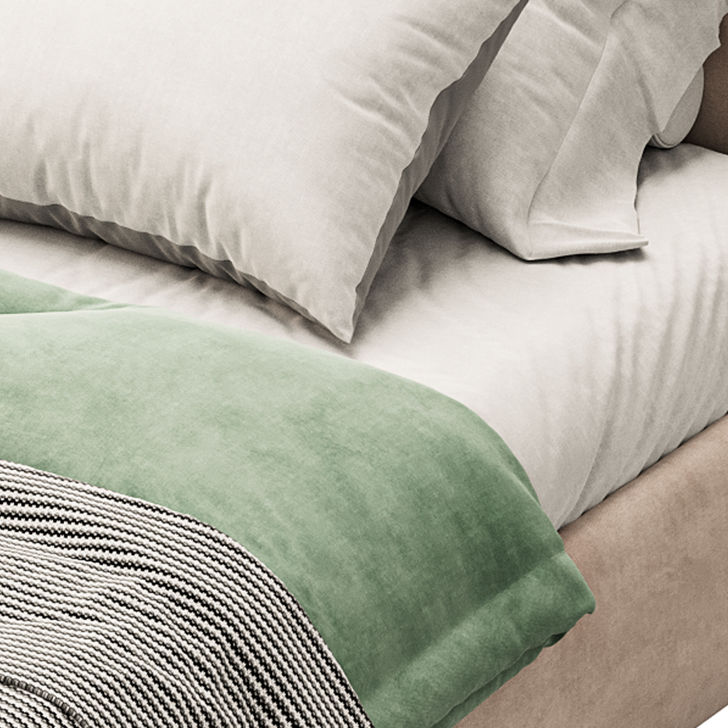 Frame Solid Wood Leather 3D model_12