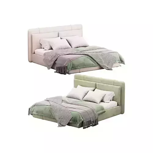 Frame Solid Wood Leather 3D model