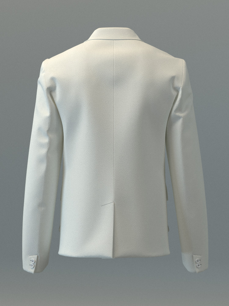 Blazer with Pockets 3D model_6