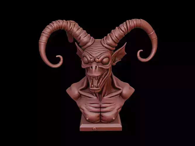 Multi-Eyed Fiend Beast Bust 3D print model