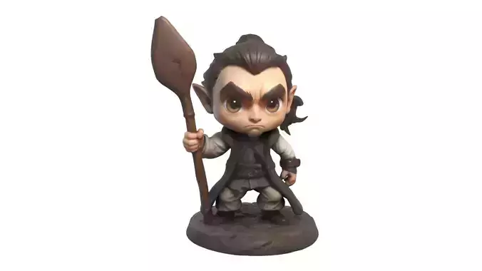 cartoon boy 3D print model