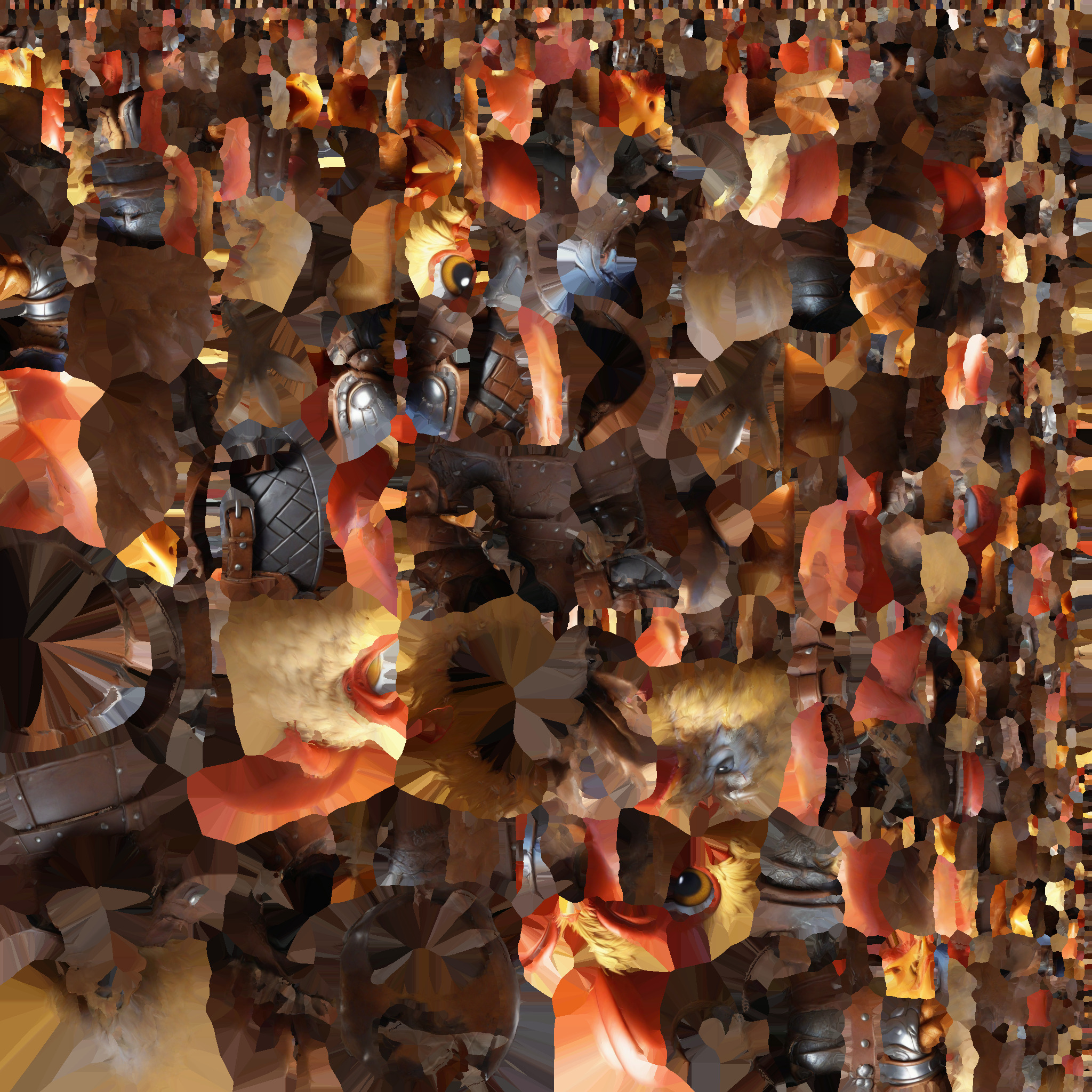 cartoon chiken 3D print model_5