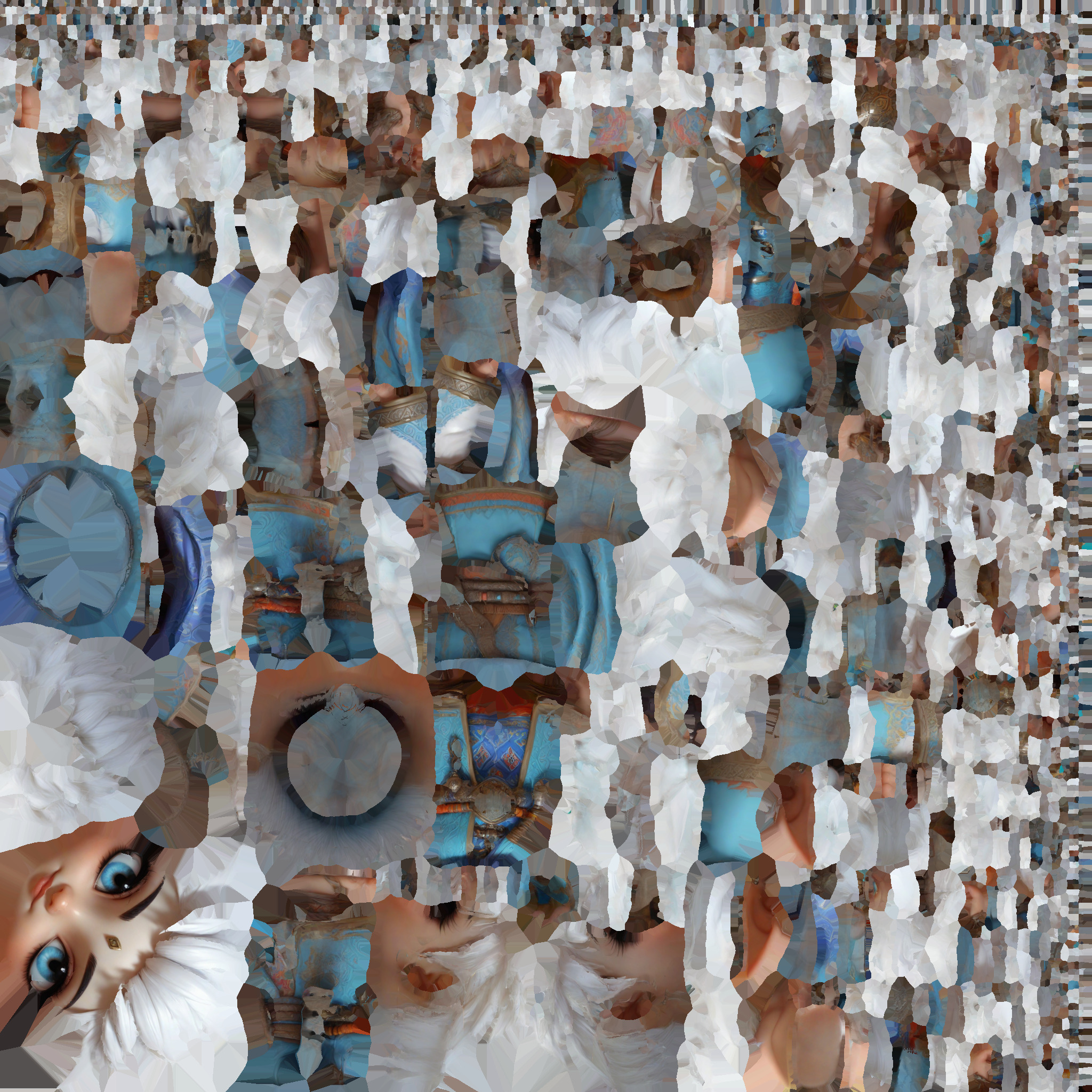 carton girl  3D print model_6