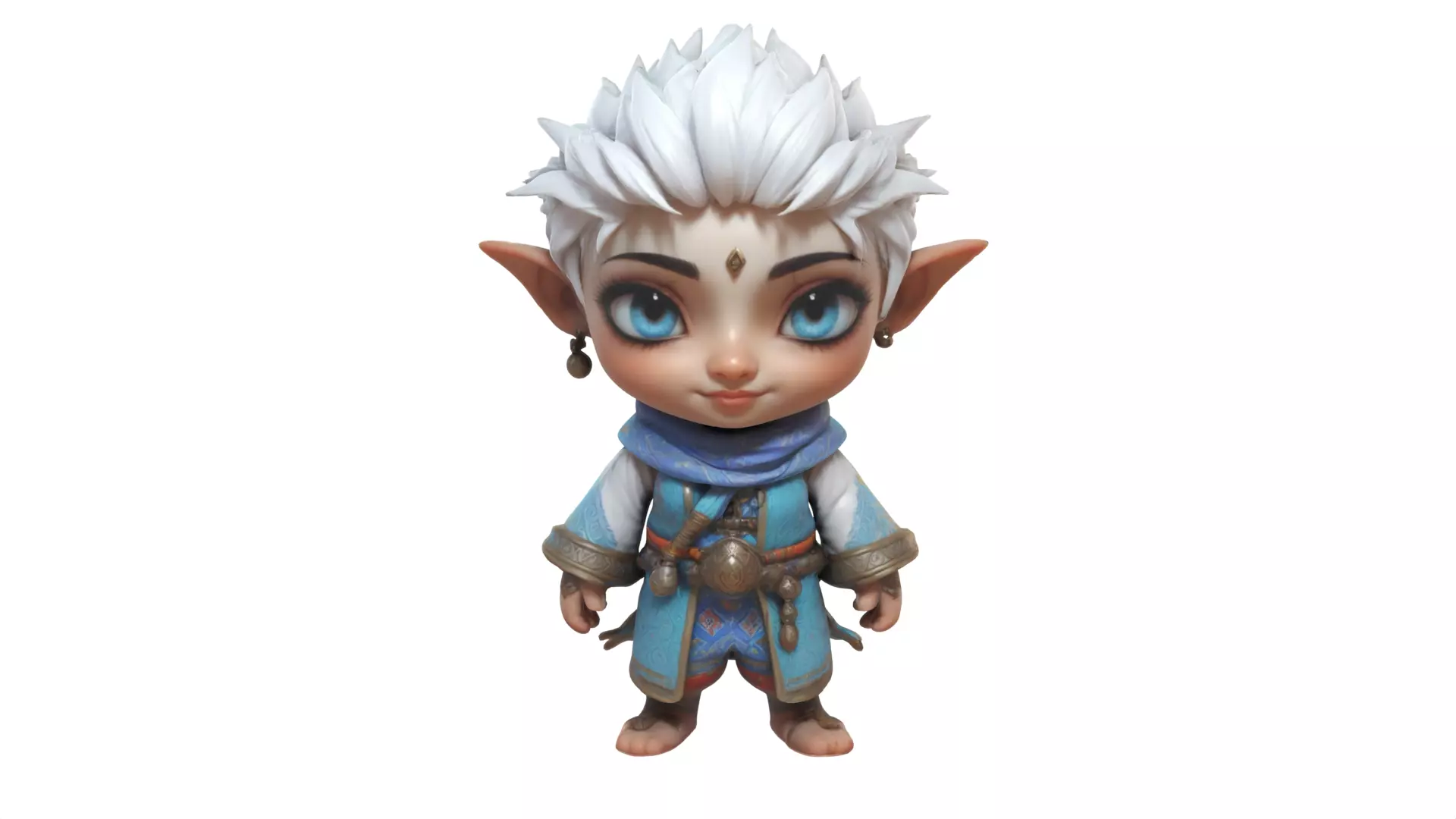 carton girl  3D print model_0