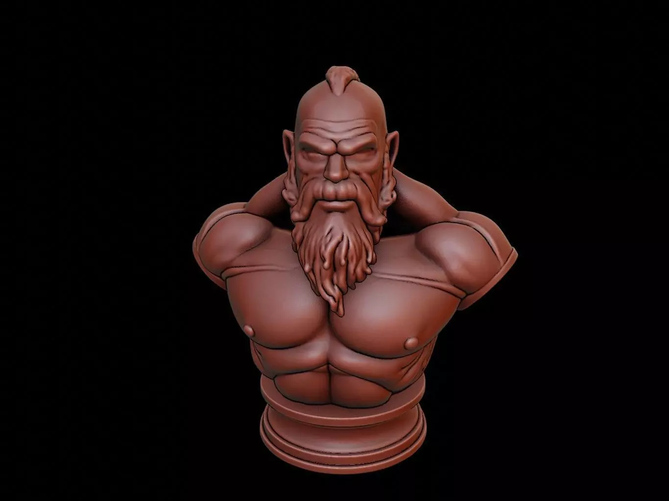 Ogre Beast Bust 3D print model_0