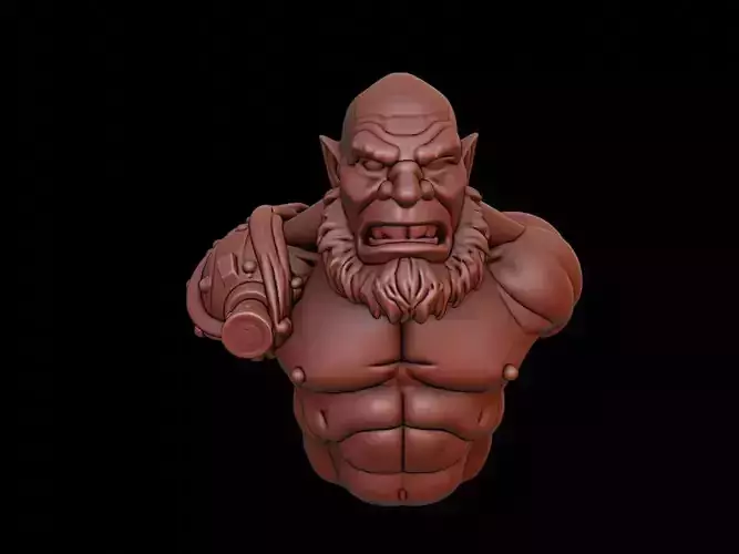 Ogre Beast Bust