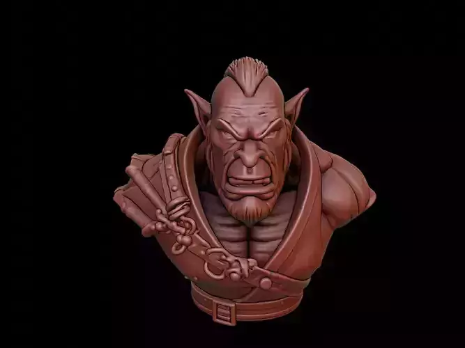 Orc Beast Bust