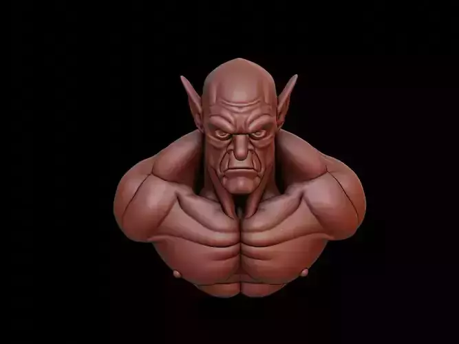 Orc Beast Bust