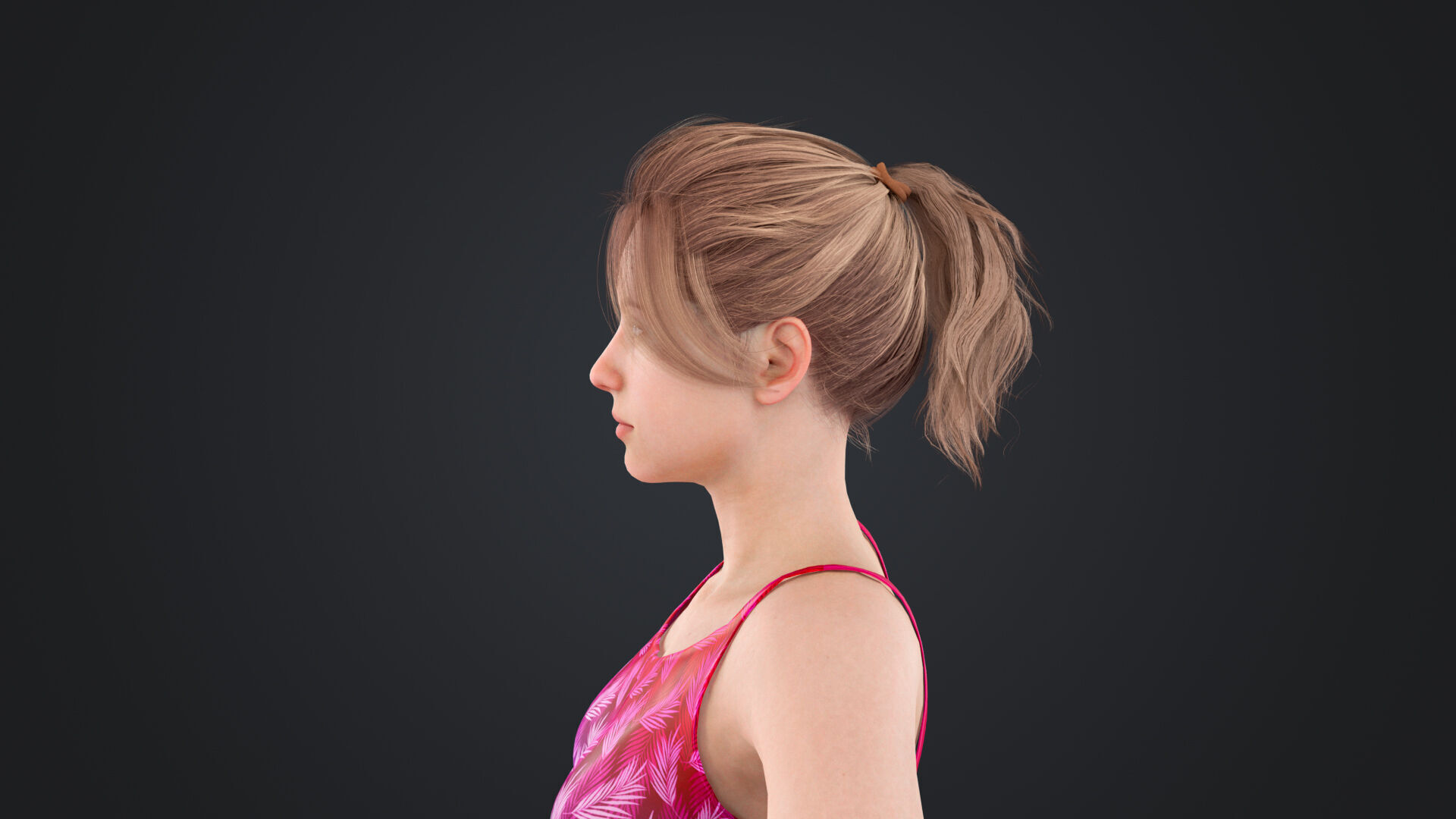 Athlete Runner Low-poly 3D model_11