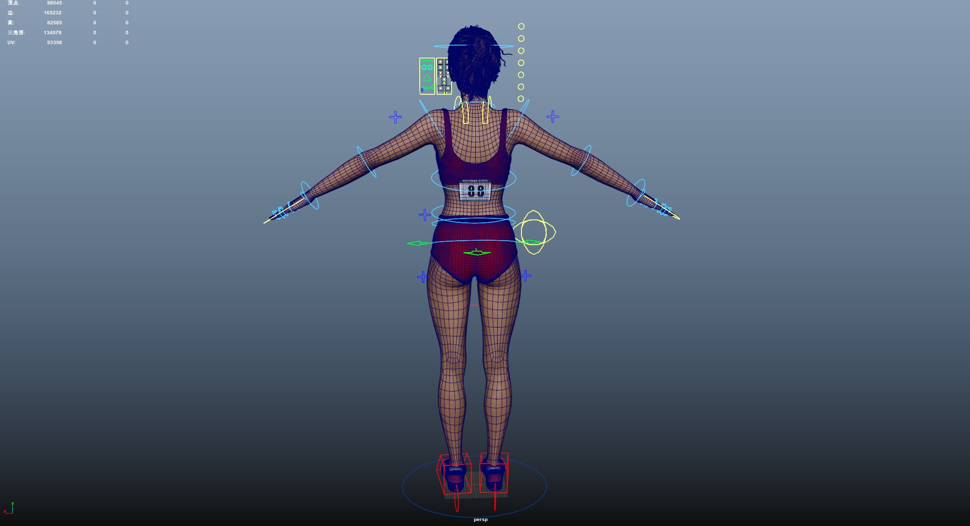 Athlete Runner Low-poly 3D model_24