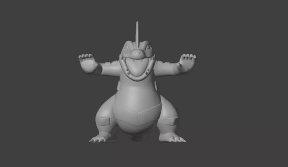 Feraligatr Pokemon 3D print model_0