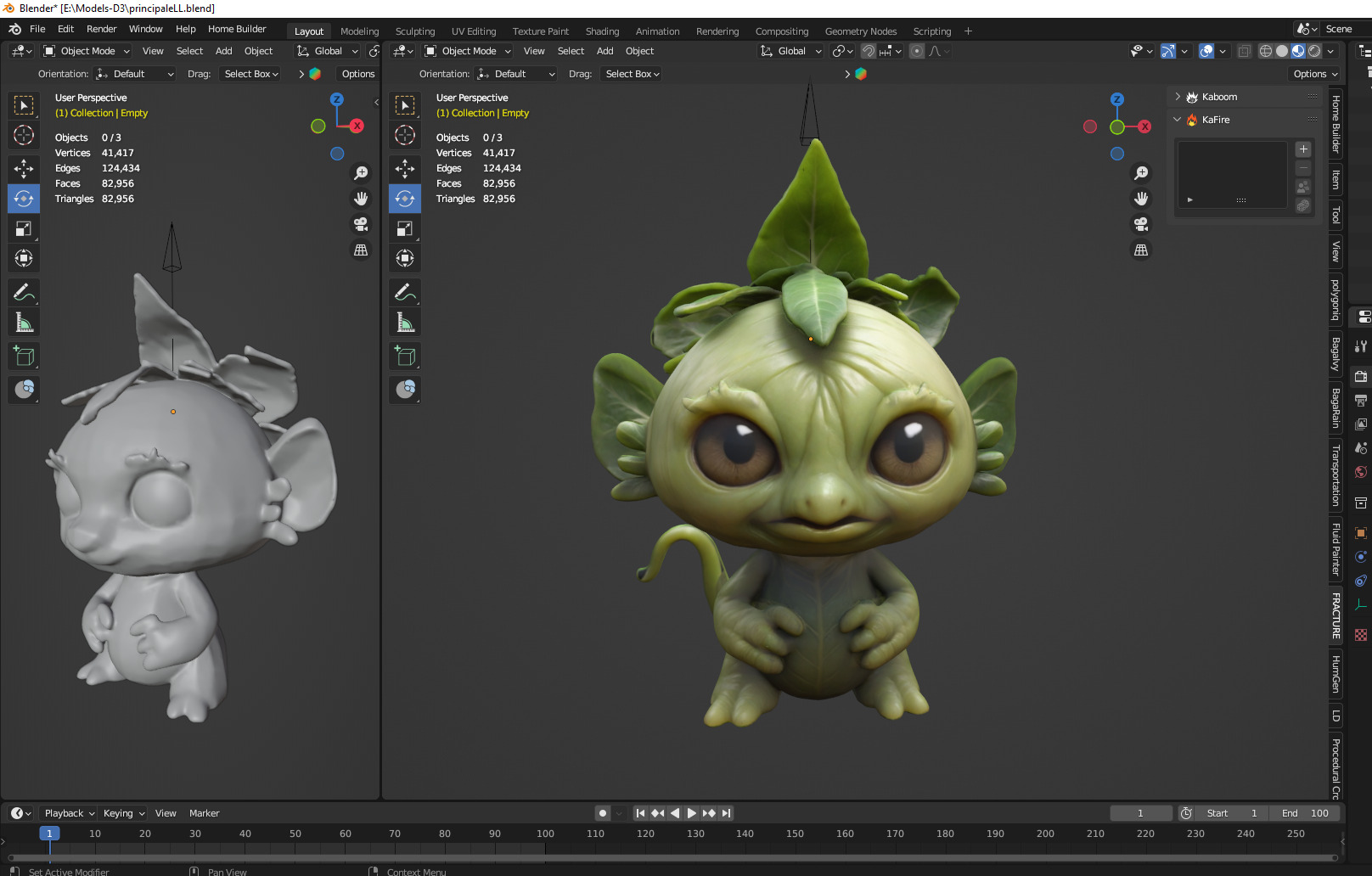 fantasy cute creature 3D print model_2