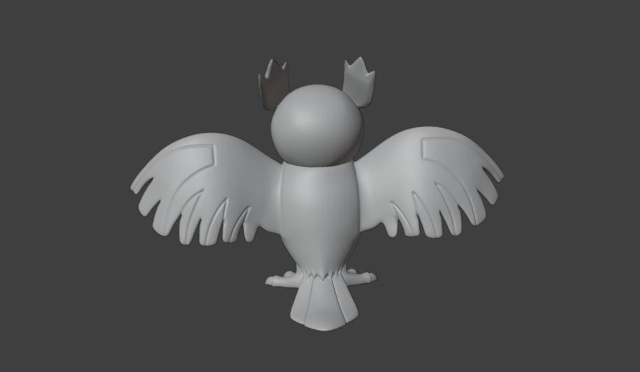 Noctowl Pokemon 3D print model_1