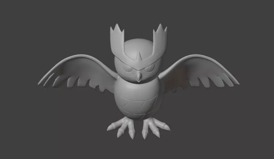 Noctowl Pokemon 3D print model_0