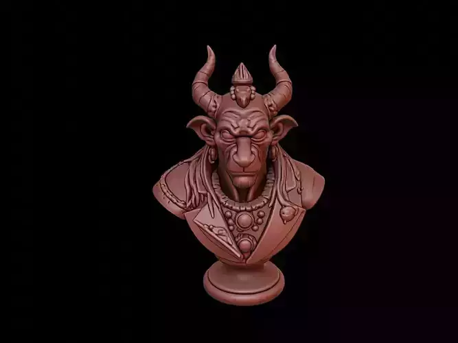 Rakshasa Beast Bust 3D print model