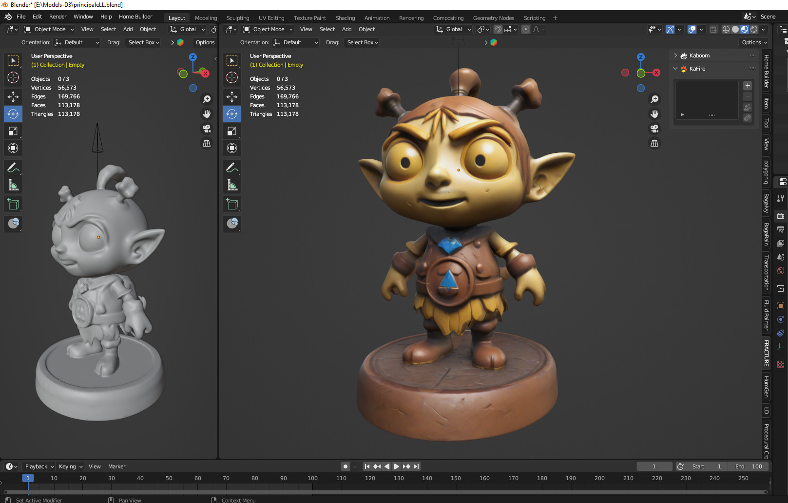 cartoon goblin  3D print model_2