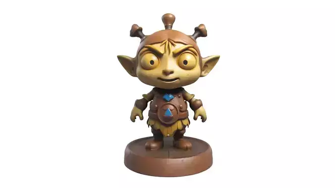 cartoon goblin  3D print model
