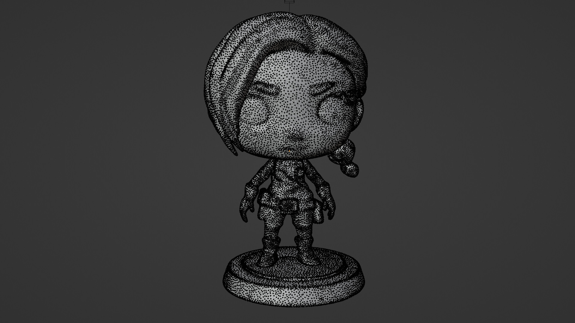 cartoon girl 3D print model_4