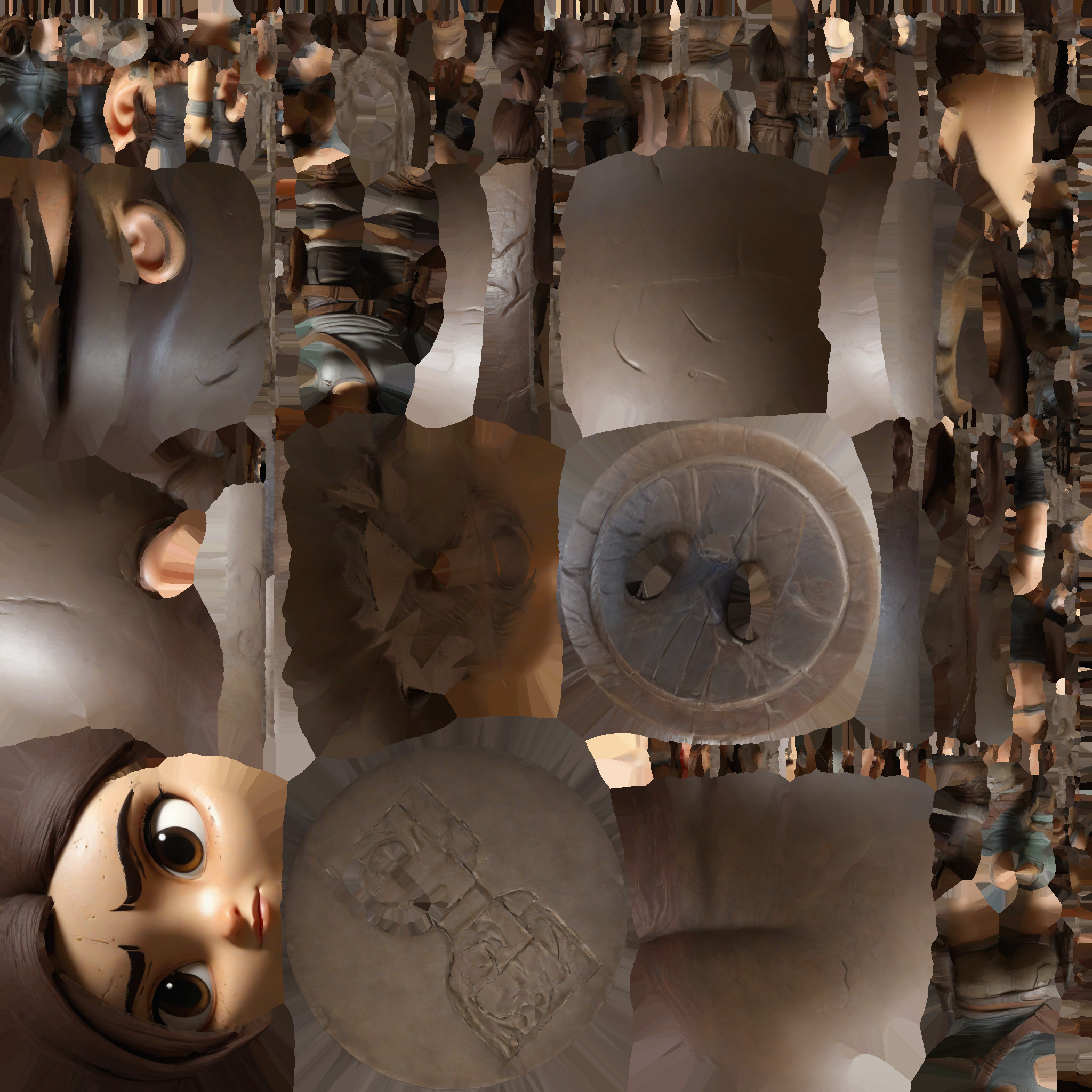 cartoon girl 3D print model_5