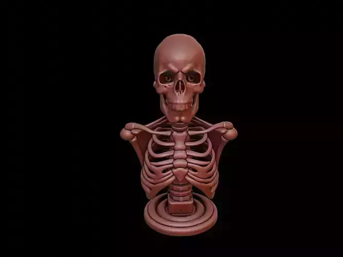 Skeleton Beast Bust