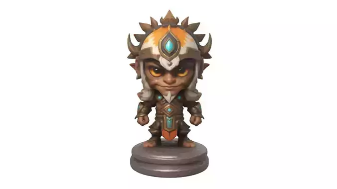 fantasy character  3D print model