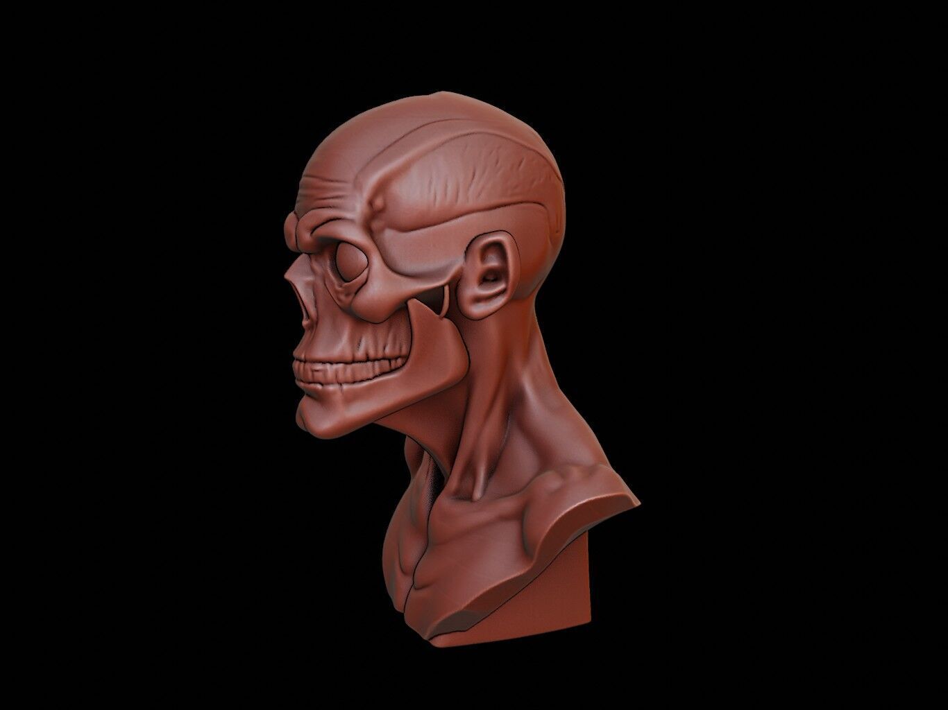 Specter Beast Bust 3D print model_1