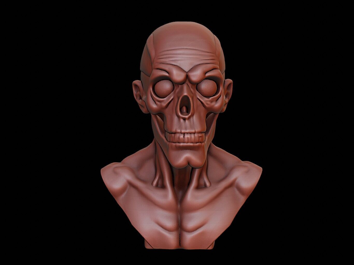 Specter Beast Bust 3D print model_2