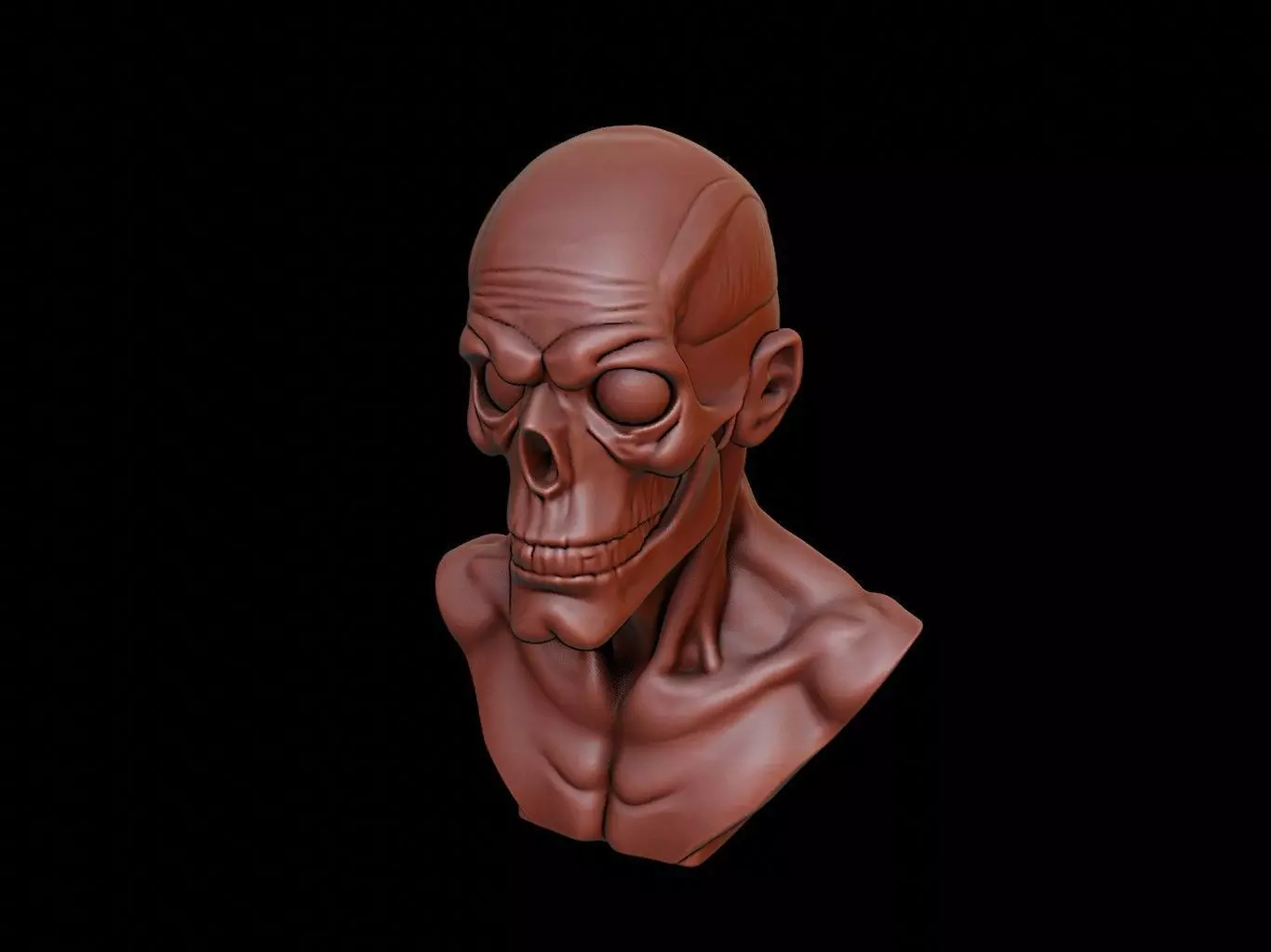 Specter Beast Bust 3D print model_0