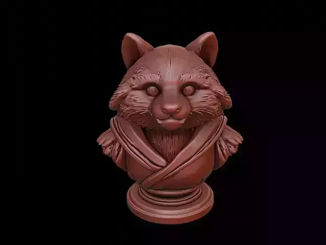 Tanuki Beast Bust