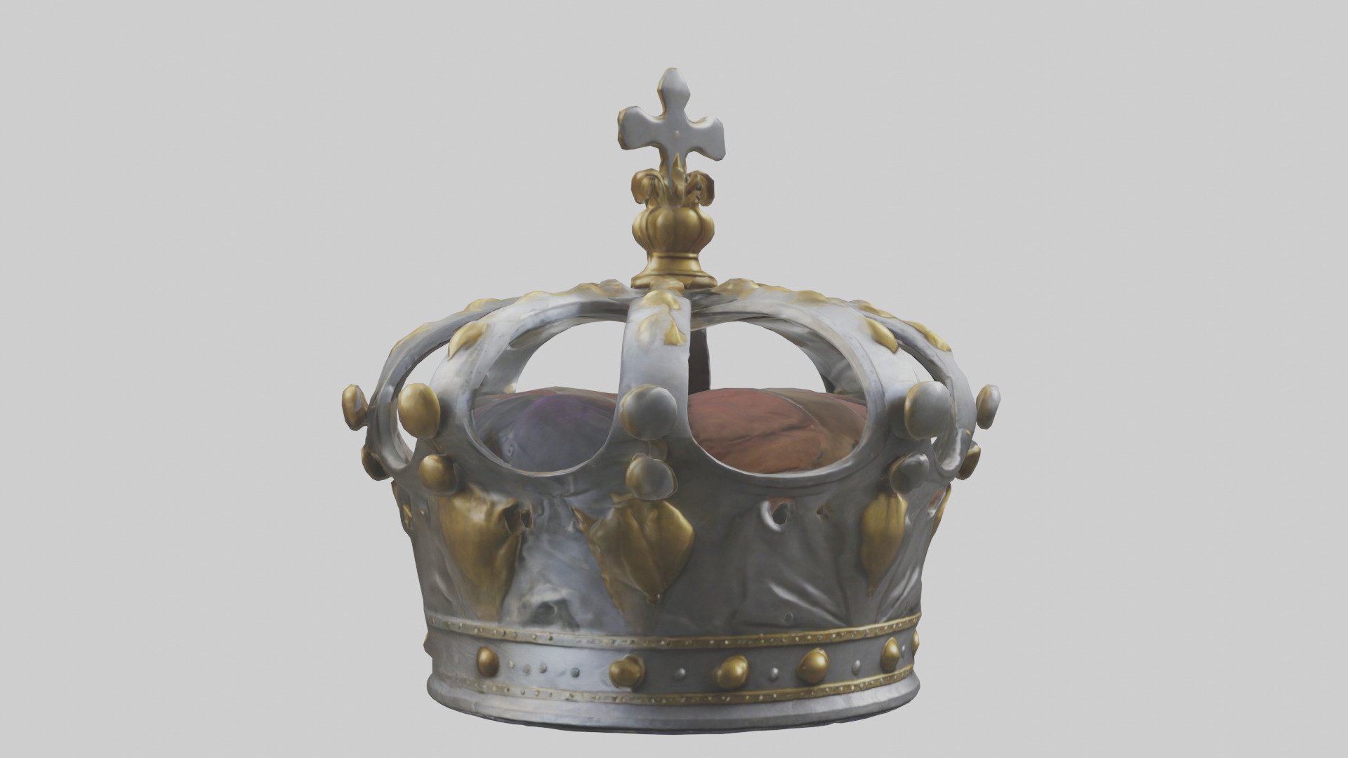 Kings Crown model Low-poly 3D model_7