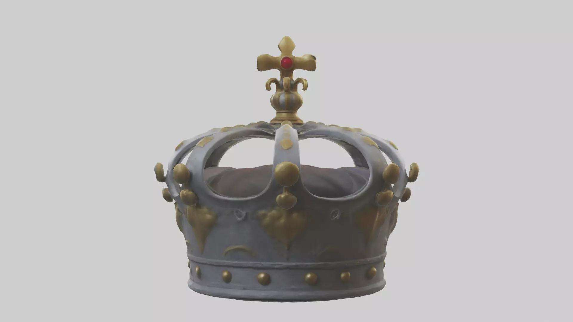 Kings Crown model Low-poly 3D model_0